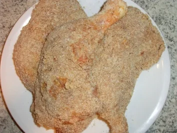 Rezept: Ausgebackene Hähnchenkeulen Bild Nr. 3 Ausgebackene Hähnchenkeulen - Rezept - Bild Nr. 3