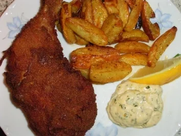 Rezept: Ausgebackene Hähnchenkeulen Ausgebackene Hähnchenkeulen - Rezept