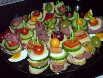 Bunte Häppchen - Rezept