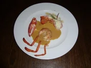 Hummermedaillons mit zwei Essenzen a. Thymian-Vanille und Hummercorail - Rezept