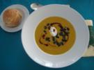 Suppe: Kürbissuppe mit Kartoffeln und Lauch - Rezept