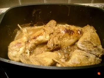 Rezept: Kaninchenbraten in Sahnesoße>> Bild Nr. 3 Kaninchenbraten in Sahnesoße>> - Rezept - Bild Nr. 3