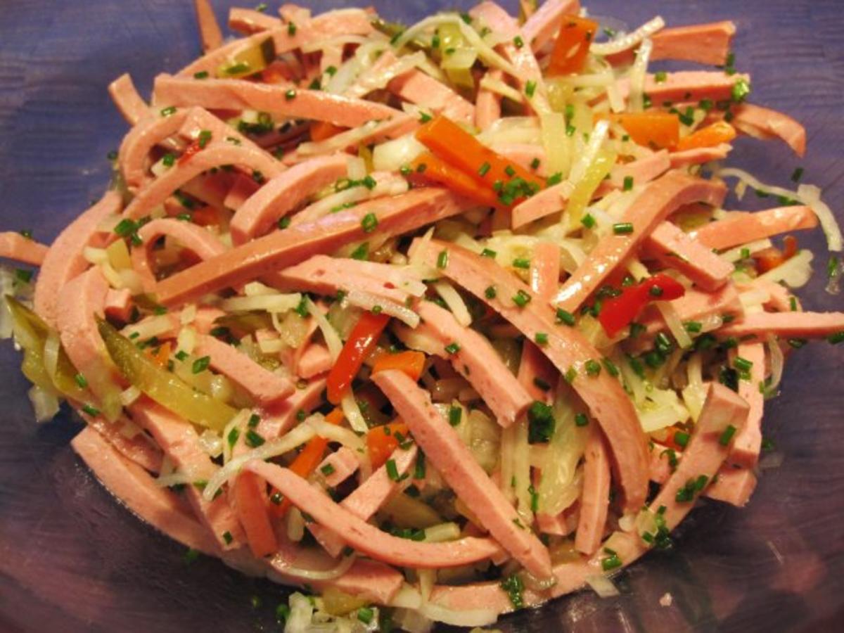 Wurstsalat - pikant ... - Rezept mit Bild - kochbar.de