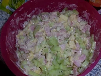 Rezept: Gaby´s frischer Nudelsalat Bild Nr. 2 Gaby´s frischer Nudelsalat - Rezept - Bild Nr. 2