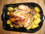 Geflügel/ Zitronen - Thymian Hähnchen - Rezept