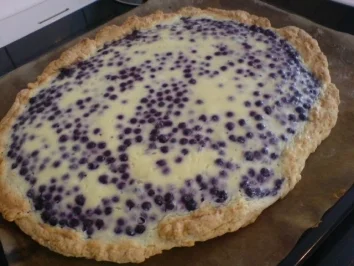 Heidelbeer-Saure Sahne-Kuchen - Rezept