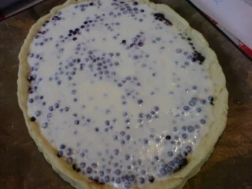 Heidelbeer-Saure Sahne-Kuchen - Rezept