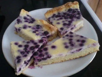 Heidelbeer-Saure Sahne-Kuchen - Rezept