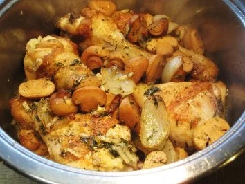 Hähnchen im Wein - Rezept