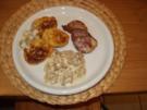 Semmelknödelscheiben selbstgemacht  mit Pfifferling-Sahne - Rezept