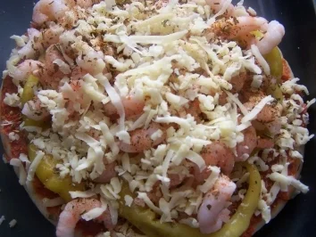 Garnelen Pizza - Rezept