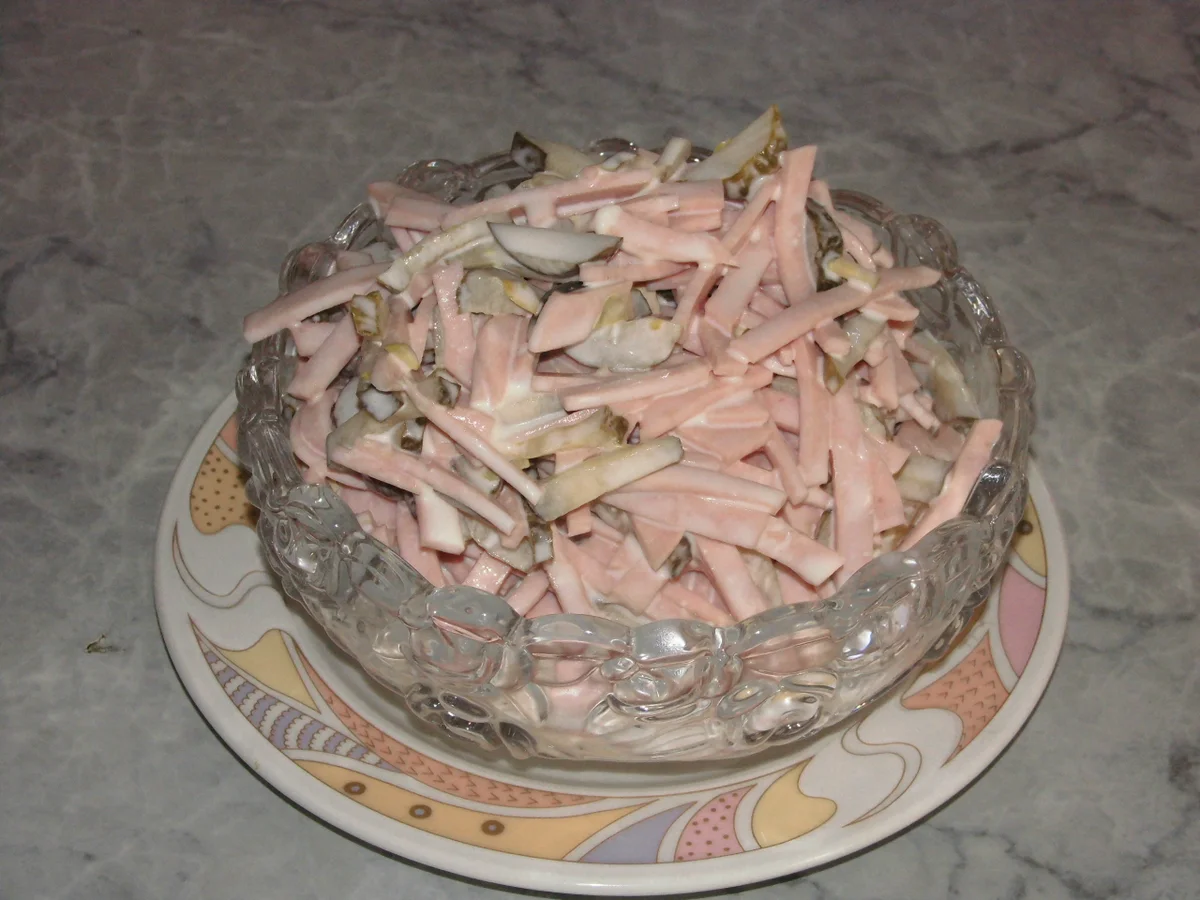 Rezept: Fleischsalat Bild Nr. 2 Fleischsalat - Rezept - Bild Nr. 2