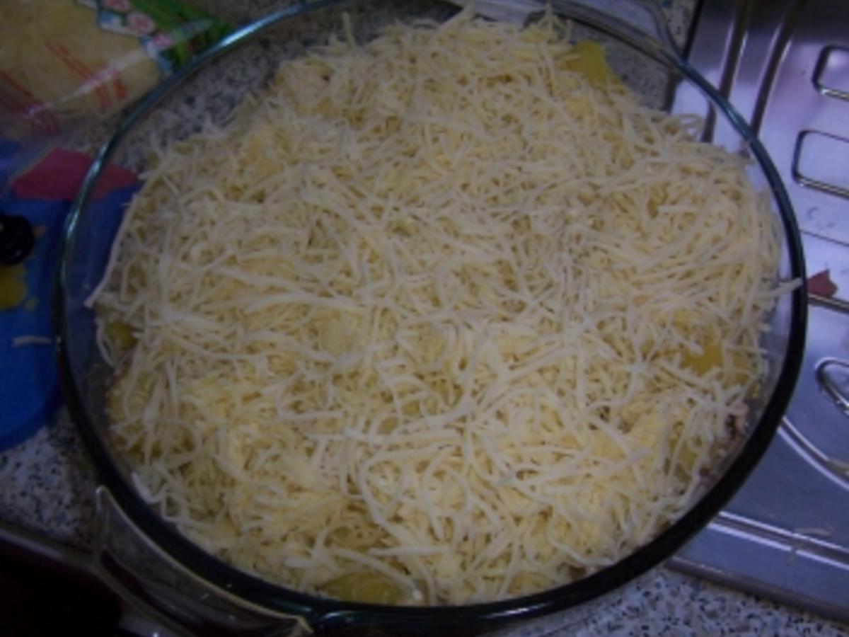 Gaby´s deftiger Kartoffelauflauf - schnell &amp; einfach - 192 kcal/100g