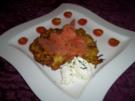 Gemüsepuffer mit geräuchertem Lachs - Rezept
