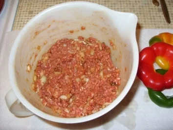 Rezept: Bunte gefüllte Paprika Bild Nr. 3 Bunte gefüllte Paprika - Rezept - Bild Nr. 3