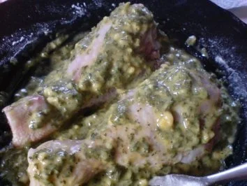 Rezept: Hähnchenschenkel im Kräutermantel Bild Nr. 9 Hähnchenschenkel im Kräutermantel - Rezept - Bild Nr. 9