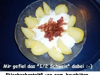 Pellkartoffeln mit Quark und Speckstippe - Rezept - Bild Nr. 4