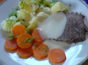 Tafelspitz mit Meerrettichsoße - Rezept