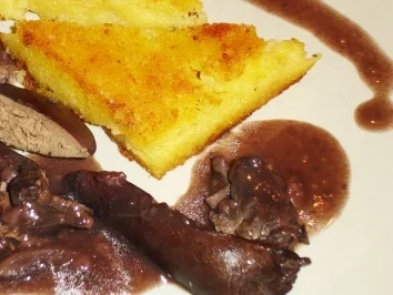Leber in Merlot mit gebratener Polenta - Rezept - Bild Nr. 2