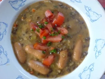 Deftiger Linsentopf mit Speck - Rezept