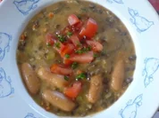 Deftiger Linsentopf mit Speck - Rezept