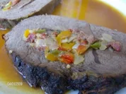 Rinderbraten bunt gefüllt - Rezept