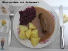 Rinderrouladen in Sahnesauce - Rezept