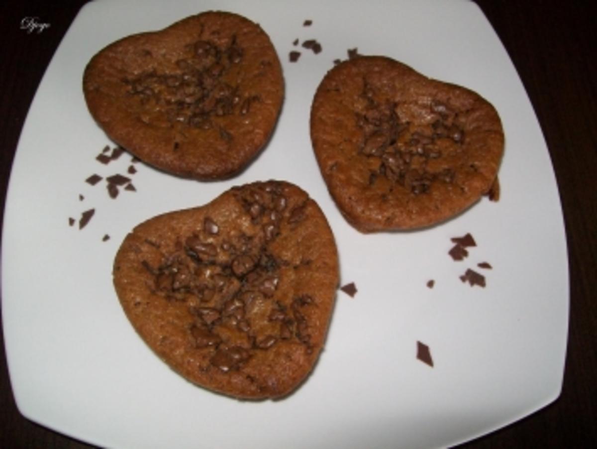 Schokoladen Herz - Muffins - Rezept - Bild Nr. 2