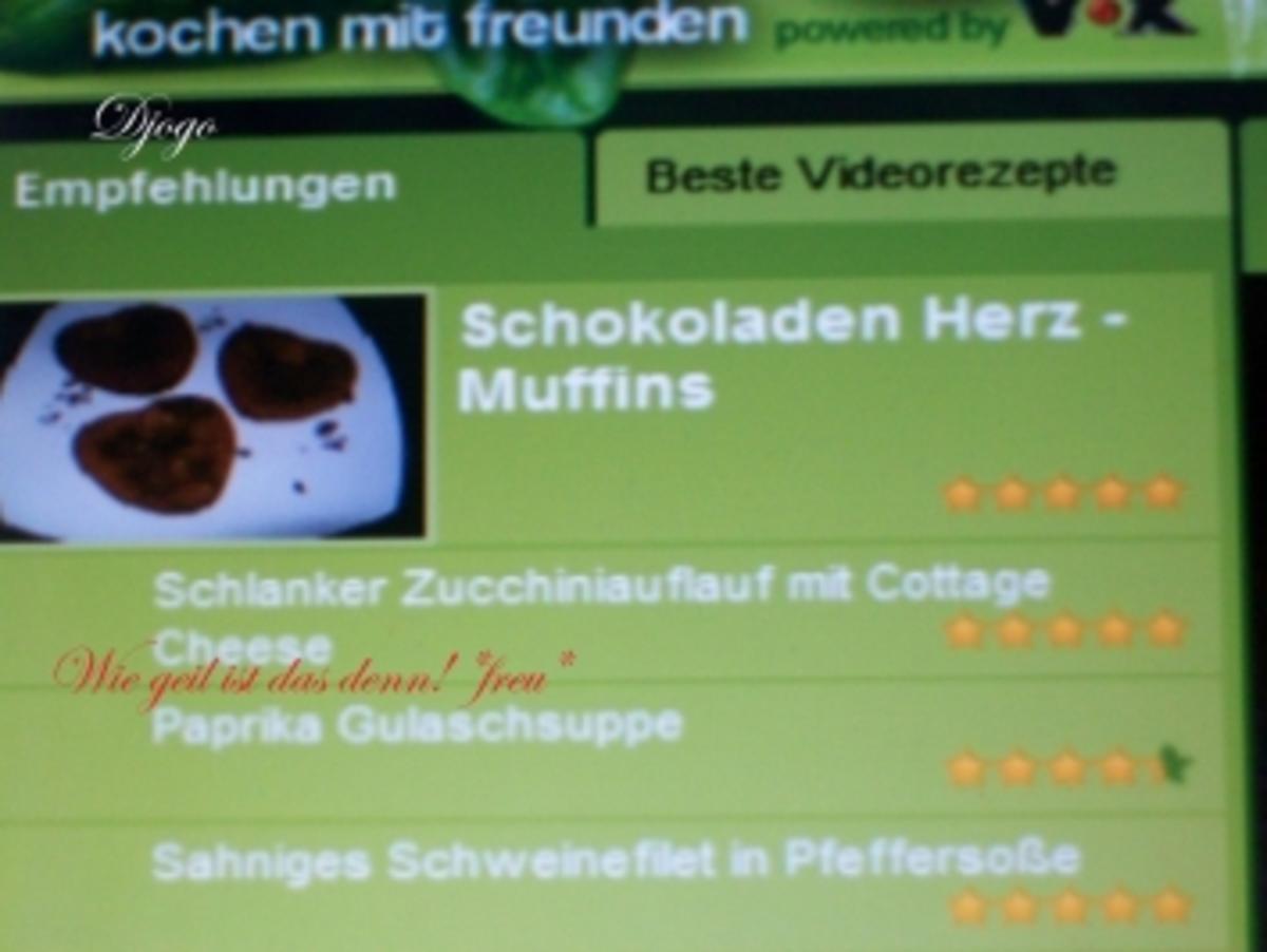 Schokoladen Herz - Muffins - Rezept - Bild Nr. 3