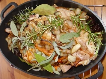 Fleisch- Gerichte : Barbaras Kaninchen - Rezept