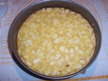 Apfel - Wein - Torte mit Quarkhaube - Rezept