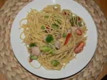 Spaghettisalat mit Thunfisch - Rezept