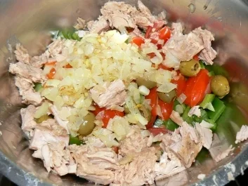 Spaghettisalat mit Thunfisch - Rezept