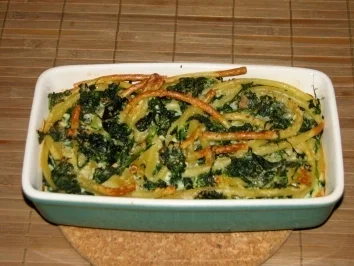 Rezept: Spinat-Nudelauflauf Spinat-Nudelauflauf - Rezept