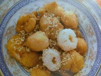 Ausgebackene Litschis - Rezept