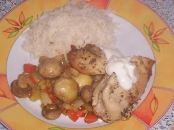 Mediteranes Hähnchenfilet aus dem Tontopf - Rezept