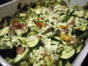 Schlanker Zucchiniauflauf mit Cottage Cheese - Rezept