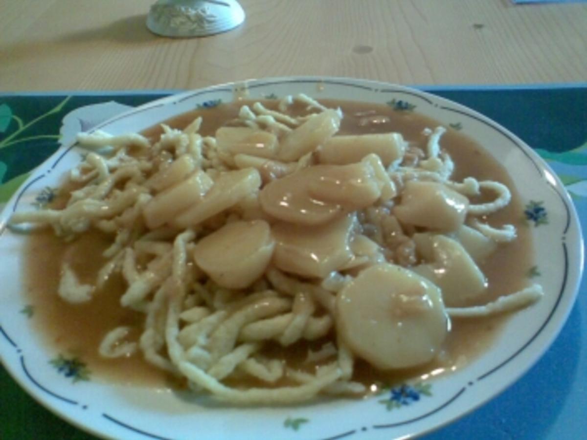 Saure Kartoffelrädle - einfach - 2 kcal/100g