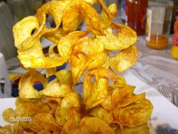 Rezept: Chipslocken pikant gewürzt (Spiralschneider-Rezept) Bild Nr. 4 Chipslocken pikant gewürzt (Spiralschneider-Rezept) - Rezept - Bild Nr. 4