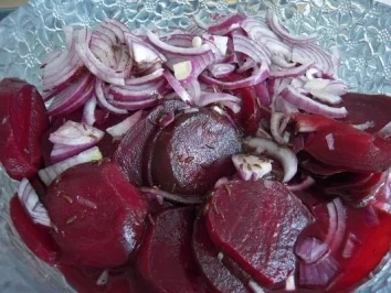 Rote Beete Salat, selbstgemacht - Rezept