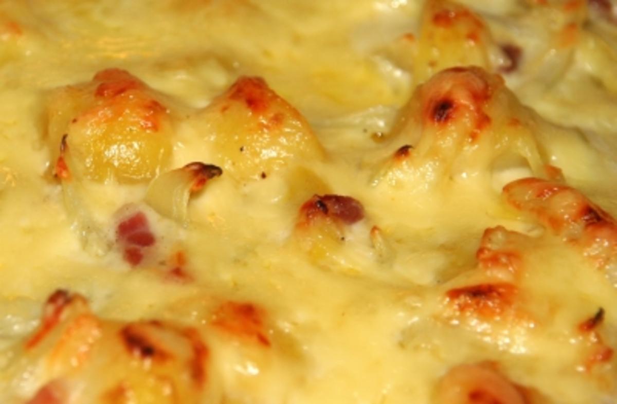 Speck-Bechamel Auflauf - Rezept