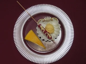 Passionsfruchttörtchen mit Fruchtsorbet - Rezept