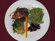 Filetzöpfe mit Spinatspätzle und Wirsingpäckchen - Rezept