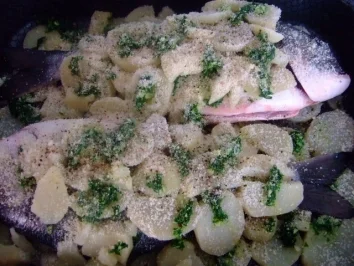 Rezept: überbackene Goldbrasse ( Dorada-Spanien ) überbackene Goldbrasse ( Dorada-Spanien ) - Rezept