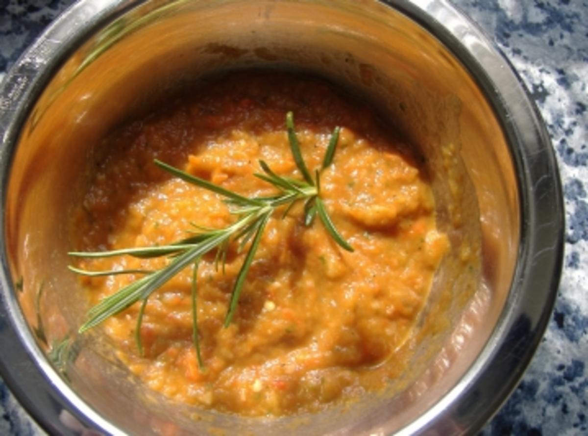 Auberginen-Paprika-Salsa - Rezept
