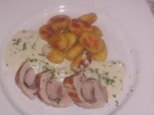 Gefülltes Schweinefilet mit Parmaschinken und Salbeiblättern - Rezept