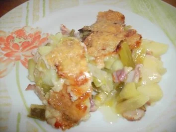 Kartoffelgratin mit Vacherin und Lauch - Rezept