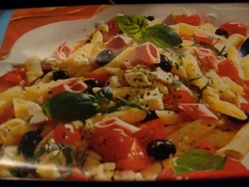 Nudelsalat mit Mortadella - Rezept