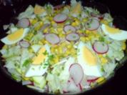 Bunter Salat mit Ei - Rezept