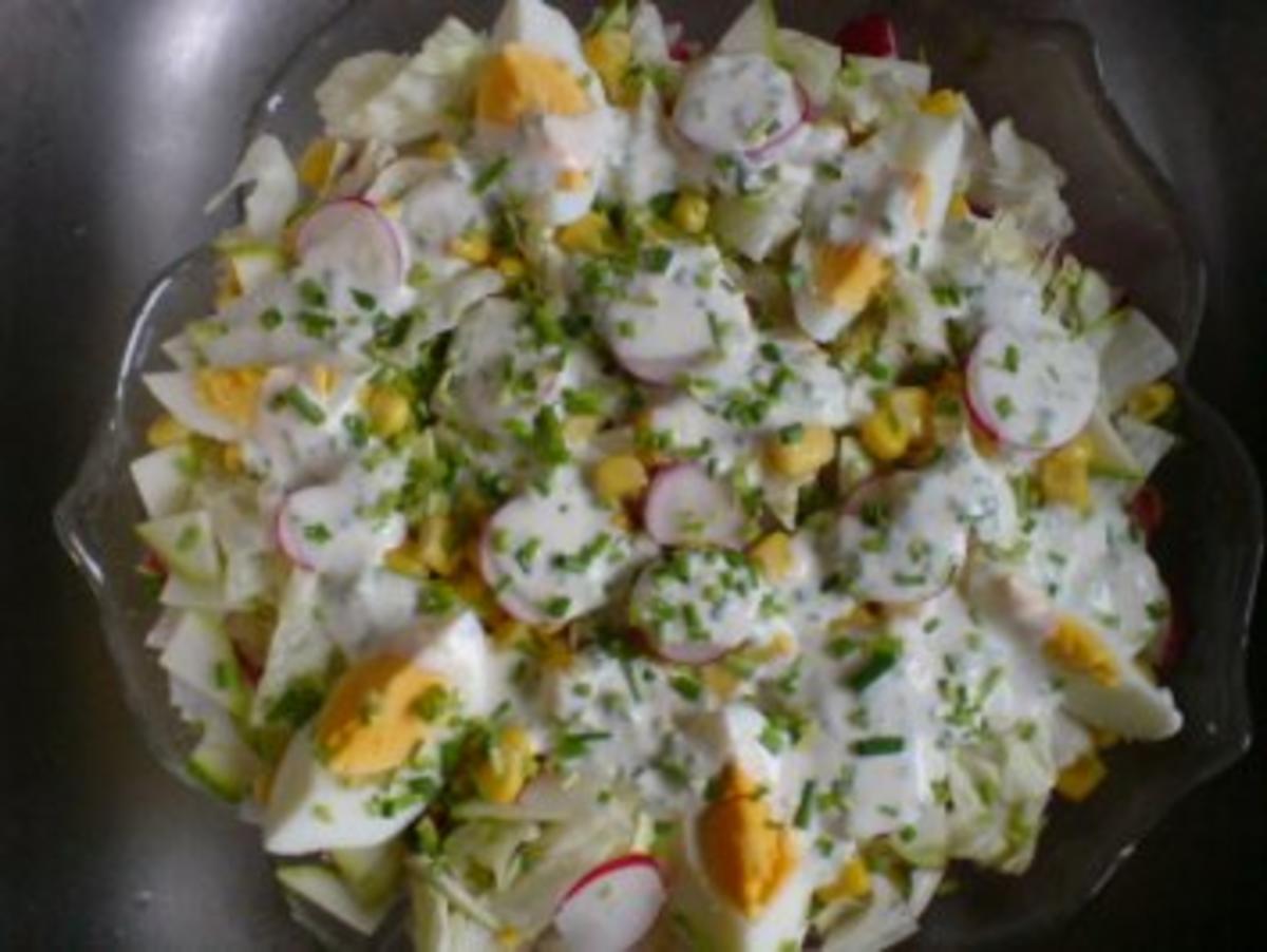 Bunter Salat mit Ei - Rezept - Bild Nr. 2